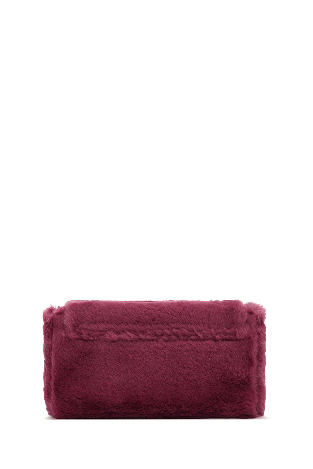 Kadın Bordo Uzun Askılı Peluş Çapraz Çanta