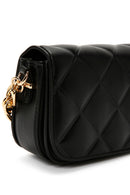 Women's Black Long Strap Quilted Crossbody Bag | Derimod Women's Black Long Strap Quilted Crossbody Bag | Derimod
