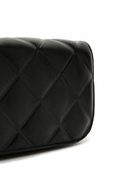 Women's Black Long Strap Quilted Crossbody Bag | Derimod Women's Black Long Strap Quilted Crossbody Bag | Derimod