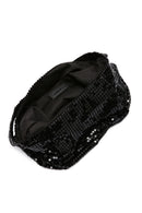 Women's Black Metal Patterned Shoulder Bag | Derimod Women's Black Metal Patterned Shoulder Bag | Derimod