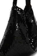 Women's Black Metal Patterned Shoulder Bag | Derimod Women's Black Metal Patterned Shoulder Bag | Derimod