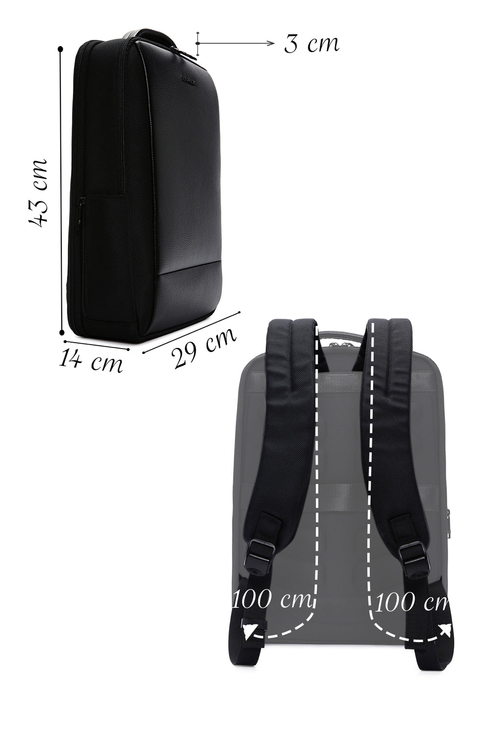 D-Pack Unisex Siyah Teknolojik Sırt Çantası