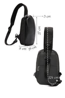 D-Pack Men's Black Technological Hardcase Long Strap Shoulder Bag | Derimod D-Pack Men's Black Technological Hardcase Long Strap Shoulder Bag | Derimod