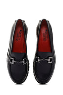 Derimod Gritti Kadın Siyah Deri Klasik Loafer | Derimod Derimod Gritti Kadın Siyah Deri Klasik Loafer | Derimod