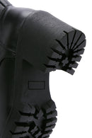Women's Black Leather Platform Heeled Boots | Derimod Women's Black Leather Platform Heeled Boots | Derimod