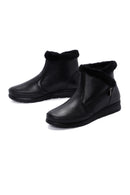 Women's Black Leather Zippered Boots | Derimod Women's Black Leather Zippered Boots | Derimod