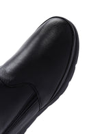 Women's Black Leather Zippered Boots | Derimod Women's Black Leather Zippered Boots | Derimod