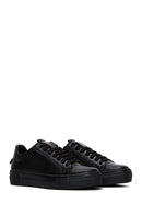 Kadın Siyah Deri Sneaker | Derimod Kadın Siyah Deri Sneaker | Derimod