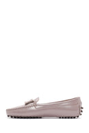 Women's Mink Patent Leather Buckle Loafer | Derimod Women's Mink Patent Leather Buckle Loafer | Derimod