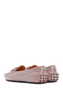 Women's Mink Patent Leather Buckle Loafer | Derimod Women's Mink Patent Leather Buckle Loafer | Derimod