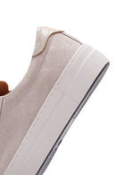 Kadın Bej Süet Deri Kalın Tabanlı Sneaker | Derimod Kadın Bej Süet Deri Kalın Tabanlı Sneaker | Derimod