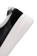 Women's Black Leather Thick Soled Sneaker | Derimod Women's Black Leather Thick Soled Sneaker | Derimod