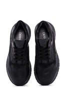 Kadın Siyah Deri Sneaker | Derimod Kadın Siyah Deri Sneaker | Derimod