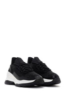 Kadın Siyah Kalın Tabanlı Sneaker | Derimod Kadın Siyah Kalın Tabanlı Sneaker | Derimod