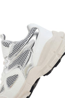 Women's White Thick Soled Sneaker | Derimod Women's White Thick Soled Sneaker | Derimod