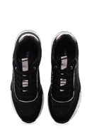 Kadın Siyah Kalın Tabanlı Taşlı Sneaker | Derimod Kadın Siyah Kalın Tabanlı Taşlı Sneaker | Derimod