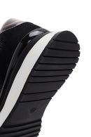 Kadın Siyah Kalın Tabanlı Taşlı Sneaker | Derimod Kadın Siyah Kalın Tabanlı Taşlı Sneaker | Derimod
