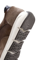 Erkek Kahverengi Deri Süet Detaylı Sneaker | Derimod Erkek Kahverengi Deri Süet Detaylı Sneaker | Derimod