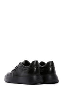 Erkek Siyah Deri Kalın Tabanlı Sneaker | Derimod Erkek Siyah Deri Kalın Tabanlı Sneaker | Derimod