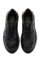 Erkek Siyah Deri Kalın Tabanlı Sneaker | Derimod Erkek Siyah Deri Kalın Tabanlı Sneaker | Derimod