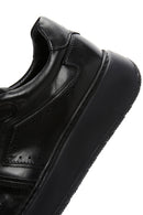 Erkek Siyah Deri Kalın Tabanlı Sneaker | Derimod Erkek Siyah Deri Kalın Tabanlı Sneaker | Derimod