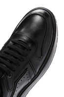Erkek Siyah Deri Kalın Tabanlı Sneaker | Derimod Erkek Siyah Deri Kalın Tabanlı Sneaker | Derimod