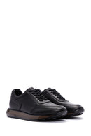 Men's Black Nubuck Leather Sneaker | Derimod Men's Black Nubuck Leather Sneaker | Derimod
