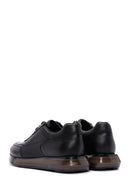 Men's Black Nubuck Leather Sneaker | Derimod Men's Black Nubuck Leather Sneaker | Derimod