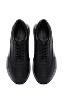 Men's Black Nubuck Leather Sneaker | Derimod Men's Black Nubuck Leather Sneaker | Derimod