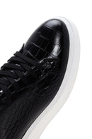 Erkek Siyah Deri Sneaker | Derimod Erkek Siyah Deri Sneaker | Derimod