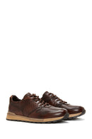 Men's Brown Leather Sneaker | Derimod Men's Brown Leather Sneaker | Derimod