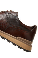 Men's Brown Leather Sneaker | Derimod Men's Brown Leather Sneaker | Derimod