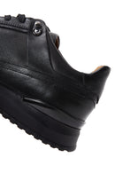 Erkek Siyah Deri Sneaker | Derimod Erkek Siyah Deri Sneaker | Derimod