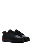 Erkek Siyah Deri Sneaker | Derimod Erkek Siyah Deri Sneaker | Derimod
