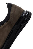 Erkek Haki Nubuk Deri Casual Sneaker | Derimod Erkek Haki Nubuk Deri Casual Sneaker | Derimod