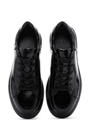 Erkek Siyah Rugan Deri Sneaker | Derimod Erkek Siyah Rugan Deri Sneaker | Derimod