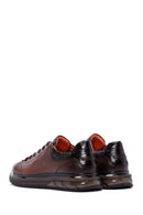 Erkek Kahverengi Deri Sneaker | Derimod Erkek Kahverengi Deri Sneaker | Derimod