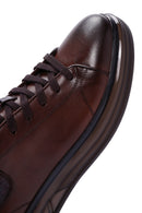 Erkek Kahverengi Deri Sneaker | Derimod Erkek Kahverengi Deri Sneaker | Derimod