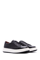 Erkek Siyah Deri Sneaker | Derimod Erkek Siyah Deri Sneaker | Derimod
