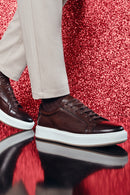 Men's Brown Leather Sneaker | Derimod Men's Brown Leather Sneaker | Derimod