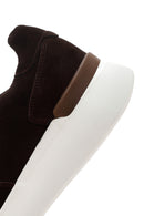 Erkek Kahverengi Kalın Tabanlı Süet Deri Sneaker | Derimod Erkek Kahverengi Kalın Tabanlı Süet Deri Sneaker | Derimod