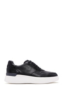 Erkek Siyah Deri Kalın Tabanlı Sneaker | Derimod Erkek Siyah Deri Kalın Tabanlı Sneaker | Derimod