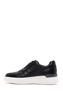 Erkek Siyah Deri Kalın Tabanlı Sneaker | Derimod Erkek Siyah Deri Kalın Tabanlı Sneaker | Derimod