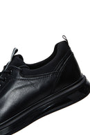 Erkek Siyah Deri Casual Sneaker | Derimod Erkek Siyah Deri Casual Sneaker | Derimod