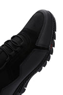 Erkek Siyah Deri Sneaker | Derimod Erkek Siyah Deri Sneaker | Derimod