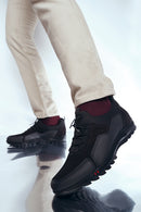 Erkek Siyah Deri Sneaker | Derimod Erkek Siyah Deri Sneaker | Derimod