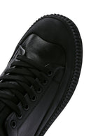 Erkek Siyah Deri Sneaker | Derimod Erkek Siyah Deri Sneaker | Derimod