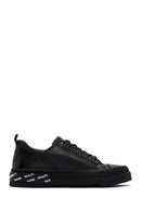 Men's Black Leather Sneaker | Derimod Men's Black Leather Sneaker | Derimod