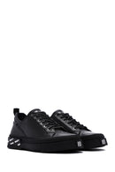 Men's Black Leather Sneaker | Derimod Men's Black Leather Sneaker | Derimod