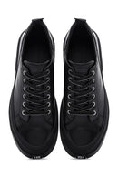 Men's Black Leather Sneaker | Derimod Men's Black Leather Sneaker | Derimod
